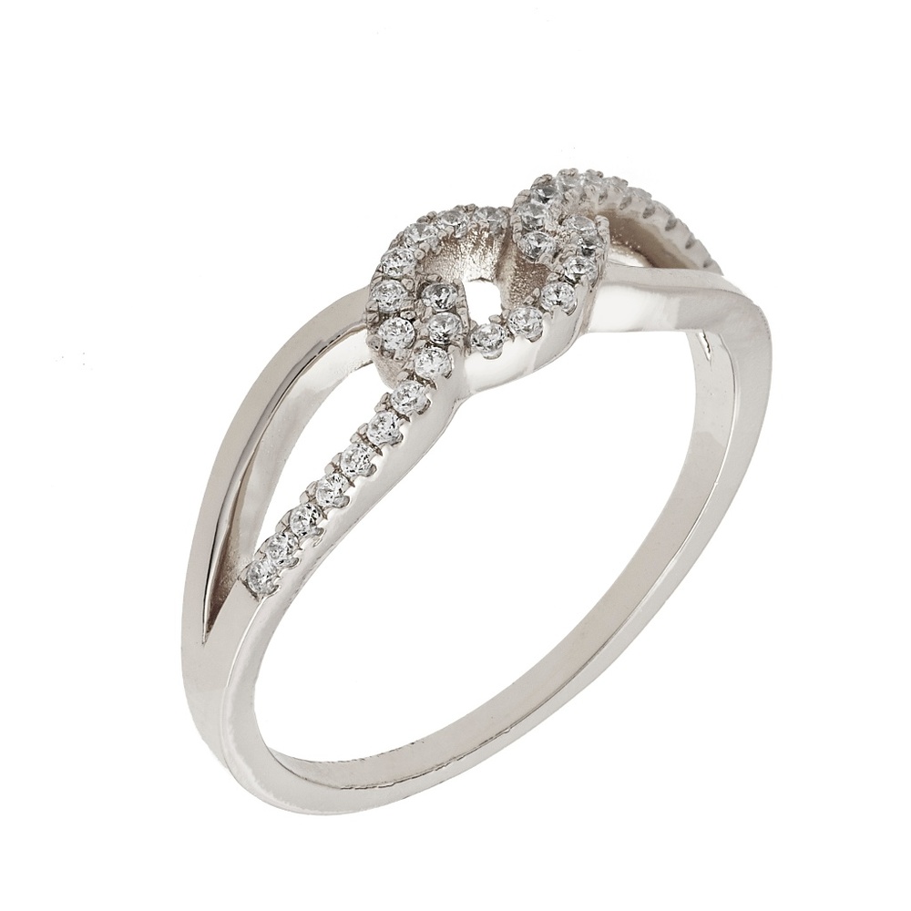 NWT 18k White Gold Plated Women's Size 7 Ring